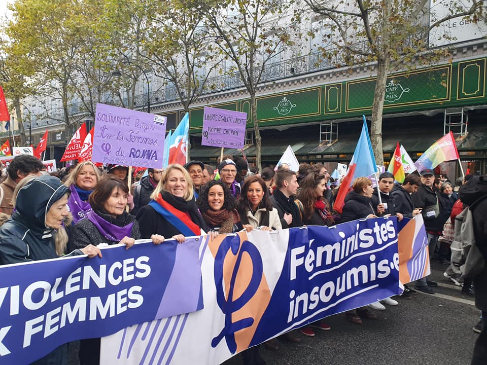 Manifestation contre les violences sexuelles et sexistes - Manon Aubry